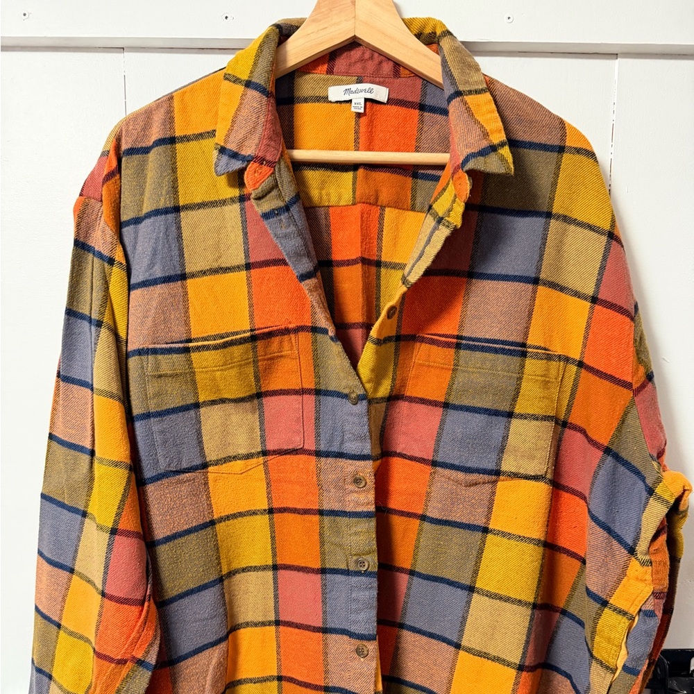 Madewell Multicolor Plaid Button Down Shirt